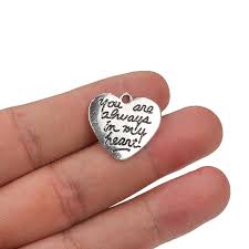 Memorial Heart Charm for Ornaments